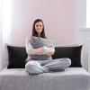imageUtopia Bedding Full Body Pillow for Adults White 20 x 54 Inch Long Pillow Insert for Sleeping Ideal for Side SleepersBlack