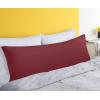 imageUtopia Bedding Full Body Pillow for Adults White 20 x 54 Inch Long Pillow Insert for Sleeping Ideal for Side SleepersBurgundy