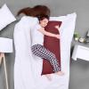 imageUtopia Bedding Full Body Pillow for Adults White 20 x 54 Inch Long Pillow Insert for Sleeping Ideal for Side SleepersBurgundy