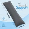 imageUtopia Bedding Full Body Pillow for Adults White 20 x 54 Inch Long Pillow Insert for Sleeping Ideal for Side SleepersGrey
