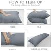 imageUtopia Bedding Full Body Pillow for Adults White 20 x 54 Inch Long Pillow Insert for Sleeping Ideal for Side SleepersGrey