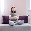 imageUtopia Bedding Full Body Pillow for Adults White 20 x 54 Inch Long Pillow Insert for Sleeping Ideal for Side SleepersPurple