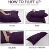 imageUtopia Bedding Full Body Pillow for Adults White 20 x 54 Inch Long Pillow Insert for Sleeping Ideal for Side SleepersPurple