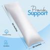 imageUtopia Bedding Full Body Pillow for Adults White 20 x 54 Inch Long Pillow Insert for Sleeping Ideal for Side SleepersWhite