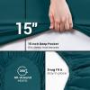 imageUtopia Bedding Twin Fitted Sheets  Bulk Pack of 6 Bottom Sheets  Soft Brushed Microfiber  Deep Pockets  Shrinkage ampamp Fade Resistant  Easy Care WhiteTeal