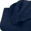 imageUtopia Bedding Twin Fitted Sheets  Bulk Pack of 6 Bottom Sheets  Soft Brushed Microfiber  Deep Pockets  Shrinkage ampamp Fade Resistant  Easy Care WhiteNavy