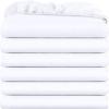 imageUtopia Bedding Twin Fitted Sheets  Bulk Pack of 6 Bottom Sheets  Soft Brushed Microfiber  Deep Pockets  Shrinkage ampamp Fade Resistant  Easy Care WhiteWhite