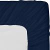imageUtopia Bedding Twin Fitted Sheets  Bulk Pack of 6 Bottom Sheets  Soft Brushed Microfiber  Deep Pockets  Shrinkage ampamp Fade Resistant  Easy Care WhiteNavy