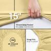 imageUtopia Bedding Twin Fitted Sheets  Bulk Pack of 6 Bottom Sheets  Soft Brushed Microfiber  Deep Pockets  Shrinkage ampamp Fade Resistant  Easy Care WhiteYellow
