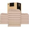imageUtopia Bedding Twin Fitted Sheets  Bulk Pack of 6 Bottom Sheets  Soft Brushed Microfiber  Deep Pockets  Shrinkage ampamp Fade Resistant  Easy Care WhiteBeige
