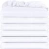 imageUtopia Bedding Twin Fitted Sheets  Bulk Pack of 6 Bottom Sheets  Soft Brushed Microfiber  Deep Pockets  Shrinkage ampamp Fade Resistant  Easy Care WhiteWhite