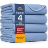 imageUtopia Bedding Washable Underpads 34quot x 36quot Pack of 4 Waterproof Reusable Heavy Absorbency Incontinence Bed Pads for Adults Kids Elderly and Pets Bedwetting Pads for Sofa and Couch BlueBlue