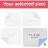 imageUtopia Bedding Washable Underpads 34quot x 36quot Pack of 4 Waterproof Reusable Heavy Absorbency Incontinence Bed Pads for Adults Kids Elderly and Pets Bedwetting Pads for Sofa and Couch BlueWhite