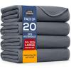 imageUtopia Bedding Washable Underpads 34quot x 36quot Pack of 4 Waterproof Reusable Heavy Absorbency Incontinence Bed Pads for Adults Kids Elderly and Pets Bedwetting Pads for Sofa and Couch BlueGray