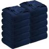 imageUtopia Bedding Navy 100 Cotton Blanket Throw Size  60x50 Inch 350GSM Lightweight Soft and Breathable Thermal Blanket for All Seasons Pack of 10
