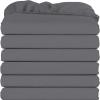 imageUtopia Bedding Twin Fitted Sheets  Bulk Pack of 6 Bottom Sheets  Soft Brushed Microfiber  Deep Pockets  Shrinkage ampamp Fade Resistant  Easy Care WhiteGrey