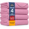 imageUtopia Bedding Washable Underpads 34quot x 36quot Pack of 4 Waterproof Reusable Heavy Absorbency Incontinence Bed Pads for Adults Kids Elderly and Pets Bedwetting Pads for Sofa and Couch BluePink