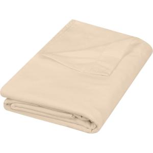 imageUtopia Bedding Flat Sheet  1 Pack Queen White  Soft Brushed Microfiber Fabric  Shrinkage ampamp Fade Resistant Top Sheet  Easy Care Bed SheetBeige