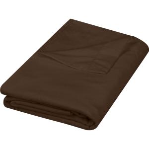imageUtopia Bedding Flat Sheet  1 Pack Queen White  Soft Brushed Microfiber Fabric  Shrinkage ampamp Fade Resistant Top Sheet  Easy Care Bed SheetBrown