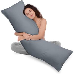 imageUtopia Bedding Full Body Pillow for Adults White 20 x 54 Inch Long Pillow Insert for Sleeping Ideal for Side SleepersGrey