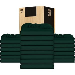 imageUtopia Bedding Twin Fitted Sheets  Bulk Pack of 6 Bottom Sheets  Soft Brushed Microfiber  Deep Pockets  Shrinkage ampamp Fade Resistant  Easy Care WhiteEmerald