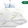 imageUtopia Bedding Bamboo Viscose Waterproof Pillow Protector Zippered 2 Pack Standard  Bed Bug Proof Pillow Encasement 20 x 26 InchesKing