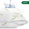 imageUtopia Bedding Bamboo Viscose Waterproof Pillow Protector Zippered 2 Pack Standard  Bed Bug Proof Pillow Encasement 20 x 26 InchesQueen
