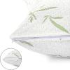 imageUtopia Bedding Bamboo Viscose Waterproof Pillow Protector Zippered 2 Pack Standard  Bed Bug Proof Pillow Encasement 20 x 26 InchesStandard