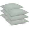 imageUtopia Bedding Bed Pillows for Sleeping European Size 1150 Grams Filled Hotel Quality Cooling Pillows for Side Back or Stomach Sleepers White Set of 8Light Grey