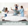 imageUtopia Bedding Bed Pillows for Sleeping European Size 1150 Grams Filled Hotel Quality Cooling Pillows for Side Back or Stomach Sleepers White Set of 8Light Grey