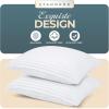 imageUtopia Bedding Bed Pillows for Sleeping European Size 1150 Grams Filled Hotel Quality Cooling Pillows for Side Back or Stomach Sleepers White Set of 8White