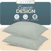 imageUtopia Bedding Bed Pillows for Sleeping European Size 1150 Grams Filled Hotel Quality Cooling Pillows for Side Back or Stomach Sleepers White Set of 8Light Grey