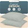 imageUtopia Bedding Bed Pillows for Sleeping European Size 1150 Grams Filled Hotel Quality Cooling Pillows for Side Back or Stomach Sleepers White Set of 8Light Grey