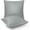 imageUtopia Bedding Bed Pillows for Sleeping European Size 1150 Grams Filled Hotel Quality Cooling Pillows for Side Back or Stomach Sleepers White Set of 8Light Grey