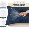imageUtopia Bedding Bed Pillows for Sleeping European Size 1150 Grams Filled Hotel Quality Cooling Pillows for Side Back or Stomach Sleepers White Set of 8Navy