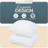 imageUtopia Bedding Bed Pillows for Sleeping European Size 1150 Grams Filled Hotel Quality Cooling Pillows for Side Back or Stomach Sleepers White Set of 8White