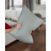 imageUtopia Bedding Bed Pillows for Sleeping European Size 1150 Grams Filled Hotel Quality Cooling Pillows for Side Back or Stomach Sleepers White Set of 8Light Grey