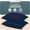imageUtopia Bedding Bed Pillows for Sleeping European Size 1150 Grams Filled Hotel Quality Cooling Pillows for Side Back or Stomach Sleepers White Set of 8Navy