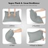 imageUtopia Bedding Bed Pillows for Sleeping European Size 1150 Grams Filled Hotel Quality Cooling Pillows for Side Back or Stomach Sleepers White Set of 8Light Grey
