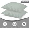 imageUtopia Bedding Bed Pillows for Sleeping European Size 1150 Grams Filled Hotel Quality Cooling Pillows for Side Back or Stomach Sleepers White Set of 8Light Grey