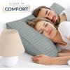 imageUtopia Bedding Bed Pillows for Sleeping European Size 1150 Grams Filled Hotel Quality Cooling Pillows for Side Back or Stomach Sleepers White Set of 8Light Grey
