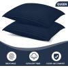 imageUtopia Bedding Bed Pillows for Sleeping European Size 1150 Grams Filled Hotel Quality Cooling Pillows for Side Back or Stomach Sleepers White Set of 8Navy