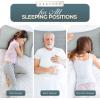 imageUtopia Bedding Bed Pillows for Sleeping European Size 1150 Grams Filled Hotel Quality Cooling Pillows for Side Back or Stomach Sleepers White Set of 8Light Grey