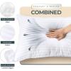 imageUtopia Bedding Bed Pillows for Sleeping European Size 1150 Grams Filled Hotel Quality Cooling Pillows for Side Back or Stomach Sleepers White Set of 8White