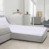 imageUtopia Bedding Cot Fitted Sheet  Bottom Sheet  Deep Pocket  Soft Microfiber  Shrinkage and Fade ResistantEasy Care 1 Fitted Sheet Only GreyWhite