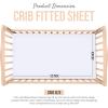 imageUtopia Bedding Cot Fitted Sheet  Bottom Sheet  Deep Pocket  Soft Microfiber  Shrinkage and Fade ResistantEasy Care 1 Fitted Sheet Only GreyWhite