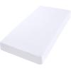 imageUtopia Bedding Cot Fitted Sheet  Bottom Sheet  Deep Pocket  Soft Microfiber  Shrinkage and Fade ResistantEasy Care 1 Fitted Sheet Only GreyWhite