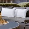 imageUtopia Bedding Outdoor Pillow Inserts 18 x 18 Inches Pack of 2 White Water Resistant Garden Throw Pillows for Patio and Porch Furniture12x20 Inch Pack of 2
