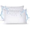 imageUtopia Bedding Outdoor Pillow Inserts 18 x 18 Inches Pack of 2 White Water Resistant Garden Throw Pillows for Patio and Porch Furniture12x20 Inch Pack of 2