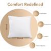 imageUtopia Bedding Outdoor Pillow Inserts 18 x 18 Inches Pack of 2 White Water Resistant Garden Throw Pillows for Patio and Porch Furniture16x16 Inch Pack of 2